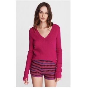 Rag & Bone Pierce Plum Cashmere Sweater.